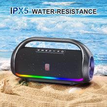 Load image into Gallery viewer, Waterproof Bluetooth Speaker, Portable Speaker with RGB Light Show, Outdoor Speaker for Pool Beach Party
