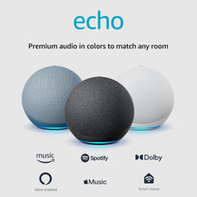 Load image into Gallery viewer, Echo (4Th Gen) | with Premium Sound, Smart Home Hub, and Alexa | Charcoal
