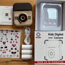 Load image into Gallery viewer, Instant Camera for Kids, Creative Christmas and Holiday Birthday Gift, Suitable for Boys and Girls Ages 6 and Up, HD Digital Camera with Dual-Lens Video Recording, Thermal Paper Instant Print Camera, Educational Toy Camera for Children
