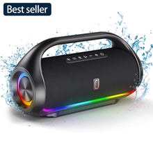 Load image into Gallery viewer, Waterproof Bluetooth Speaker, Portable Speaker with RGB Light Show, Outdoor Speaker for Pool Beach Party
