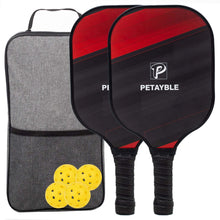 Load image into Gallery viewer, Pickleball Paddles, Fiberglass Surface Pickleball Set,Usapa Approved Set Portable Racquet Gift Kit Indoor and Outdoor Exercise
