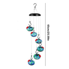 Load image into Gallery viewer, Enchanting Anti-Fade Hummingbird Feeder with Wind Chimes – Leak-Proof Garden Delight!
