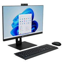 Load image into Gallery viewer, 23.8&quot; All-In-One Desktop, Fully Adjustable Stand, FHD, Intel Pentium J5040, 4GB RAM, 128GB SSD, 2MP Camera, Windows 11, Microsoft 365 Personal 1-Year Included, Mouse &amp; Keyboard Included, Black
