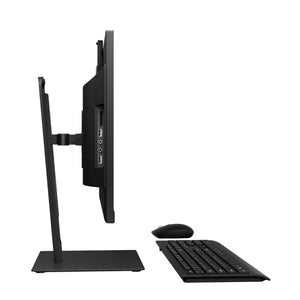 23.8" All-In-One Desktop, Fully Adjustable Stand, FHD, Intel Pentium J5040, 4GB RAM, 128GB SSD, 2MP Camera, Windows 11, Microsoft 365 Personal 1-Year Included, Mouse & Keyboard Included, Black