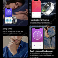 Load image into Gallery viewer, 2024 for XIAOMI SAMSUNG Smart Ring Men Women Heart Rate Blood Oxygen Monitor IP68 &amp; 5ATM Waterproof Smartring Multi-Sport Mode
