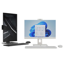 Load image into Gallery viewer, 23.8&quot; All-In-One Desktop, Fully Adjustable Stand, FHD, Intel Pentium J5040, 4GB RAM, 128GB SSD, 2MP Camera, Windows 11, Microsoft 365 Personal 1-Year Included, Mouse &amp; Keyboard Included, Black
