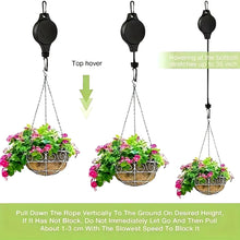 Load image into Gallery viewer, 3-Pack Heavy Duty Retractable Plant Hangers – Adjustable Pulley Hooks for Indoor &amp; Outdoor Hanging Plants!
