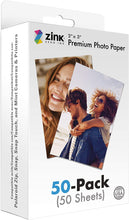 Load image into Gallery viewer, 2&quot;X3&quot; Premium Instant Photo Paper (50 Pack) Compatible with Polaroid Snap, Snap Touch, Zip and Mint Cameras and Printers
