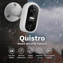 Load image into Gallery viewer, LINKSTYLE QUISTRO Smart Battery Powered Wifi Outdoor Security Camera with Spotlight, Full HD 1080P Night Vision Two-Way Talk Motion Detection Alexa Voice
