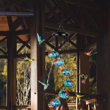 Load image into Gallery viewer, Enchanting Anti-Fade Hummingbird Feeder with Wind Chimes – Leak-Proof Garden Delight!
