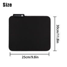 Load image into Gallery viewer, RGB Large Gaming Mouse Pad,  Extended Thick LED Keyboard Pad with 9 Lighting Modes, Anti-Slip Waterproof Oversized Computer Mouse Pad Mat, Xl/9.8X11.8Inch, Black
