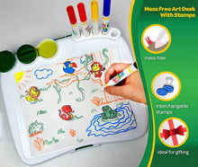 Load image into Gallery viewer, Color Wonder Mess Free Art Desk with Stamps, 20+ Pieces, Kids Toys
