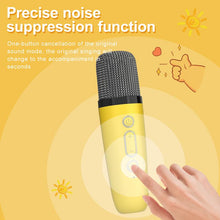 Load image into Gallery viewer, Karaoke Speaker with Wireless Microphone,Cute Bee Design,Mini and Portable,Wireless BT Speaker ,Gift Choice,Karaoke Machine for Home Party ,Back to School Gift Audio Smartphone
