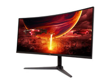 Load image into Gallery viewer, Nitro XZ342CU V3Bmiiphx 34&quot; 1500R 21:9 Curved QHD (3440 X 1440) AMD Freesync Premium Gaming Monitor, 180Hz Refresh Rate, 1Ms VRB, VESA Displayhdr 400, VESA Mounting Compliant (1 X Display Ports &amp;
