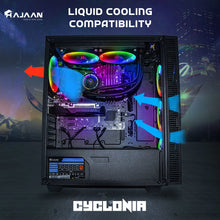 Load image into Gallery viewer, CYCLONIA Gaming Tower PC - Liquid Cooled - Intel I9 10850K 10-Core Processor Upto 5.2 Ghz - RTX 3060 12GB GDDR6 - 64GB DDR4 - 2TB SSD - Windows 11 Pro - KB Mouse &amp; Headset
