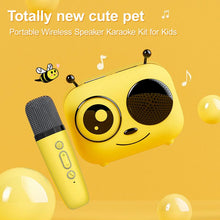 Load image into Gallery viewer, Karaoke Speaker with Wireless Microphone,Cute Bee Design,Mini and Portable,Wireless BT Speaker ,Gift Choice,Karaoke Machine for Home Party ,Back to School Gift Audio Smartphone
