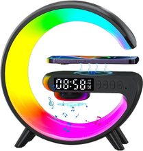 Load image into Gallery viewer, Wireless Charger Lamp Bluetooth Speaker Music Clock Alarm Key and APP Control
