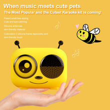 Load image into Gallery viewer, Karaoke Speaker with Wireless Microphone,Cute Bee Design,Mini and Portable,Wireless BT Speaker ,Gift Choice,Karaoke Machine for Home Party ,Back to School Gift Audio Smartphone
