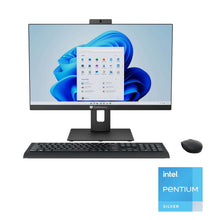 Load image into Gallery viewer, 23.8&quot; All-In-One Desktop, Fully Adjustable Stand, FHD, Intel Pentium J5040, 4GB RAM, 128GB SSD, 2MP Camera, Windows 11, Microsoft 365 Personal 1-Year Included, Mouse &amp; Keyboard Included, Black
