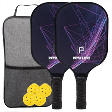 Load image into Gallery viewer, Pickleball Paddles, Fiberglass Surface Pickleball Set,Usapa Approved Set Portable Racquet Gift Kit Indoor and Outdoor Exercise
