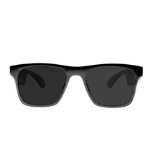 Load image into Gallery viewer, Smart Glasses, Bluetooth Sunglasses with Polarized Lenses, Bluetooth Audio &amp; Hands Free Calling, Open Air Audio, Auto On/Off, Black with Black Lenses, 3 Styles Switchable Lenses
