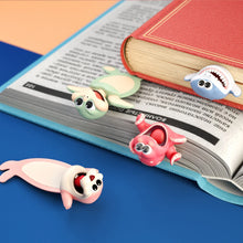 Load image into Gallery viewer, 3D Bookmarks Cartoon Animal Bookmark Panda Shiba Inu Funny Creative PVC Book Markers School Supplies
