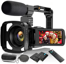 Load image into Gallery viewer, Video Camera Camcorder 2.7K for Youtube Vlogging Camera IPS 36MP Digital Camera Recorder 16X Digital Zoom Camera Recorder
