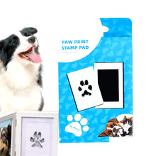 Load image into Gallery viewer, DIY Clean Touch Paw &amp; Nose Print Kit – Ink Pad for Perfect Dog Keepsake Prints with Frame Accessories!
