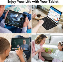 Load image into Gallery viewer, Android 13 Tablet 10 Inch Tablet with Keyboard Wireless Mouse Stylus,4G Phone Tablet,Octa Core Processor 1280X800 IPS Tablet/4Gb RAM 64GB ROM/13MP+5MP Camera Bluetooth Wifi Tablet,2024 Latest Tablet
