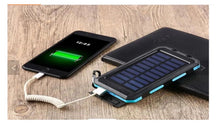 Load image into Gallery viewer, 20,000 Mah Portable External Solar Power Bank for Phone Tablet Dual USB Port
