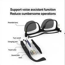 Load image into Gallery viewer, Smart Glasses Headset Wireless Bluetooth 5.0 Sunglasses Outdoor Sport Earphone Calling Music Anti-Blue Eyeglasses
