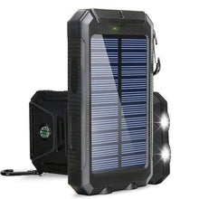 Load image into Gallery viewer, 20,000 Mah Portable External Solar Power Bank for Phone Tablet Dual USB Port
