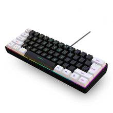 Load image into Gallery viewer, Gaming Keyboard, Quiet Computer Keyboard USB 61-Key Gaming Keypad Ergonomic Streamlined Design Keyboard
